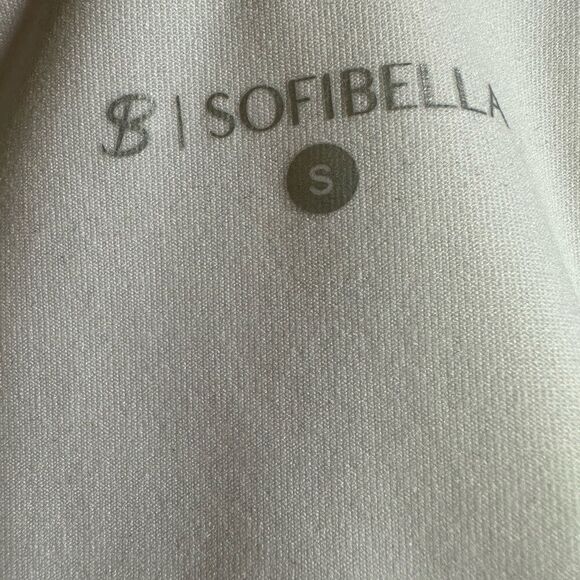 SOFIBELLA Women’s Striped Tennis/Athletic Tank Top White/Blue Size Small - Picture 3 of 7